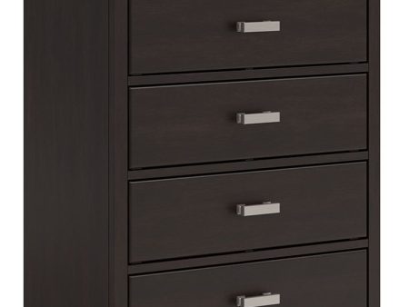 Covetown - Dark Brown - Five Drawer Chest Hot on Sale