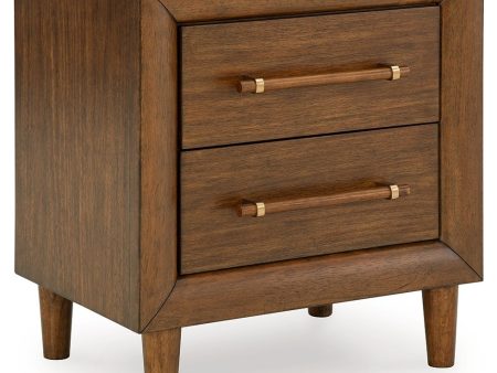 Lyncott - Brown - Two Drawer Night Stand Online now