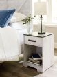 Shawburn - White   Black   Gray - One Drawer Night Stand - Open Cubby For Cheap