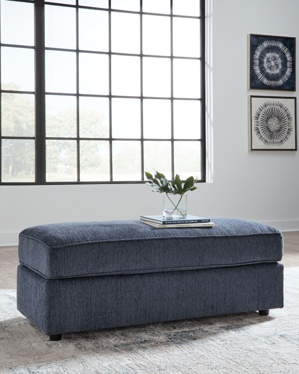 Albar Place - Cobalt - Oversized Accent Ottoman Discount