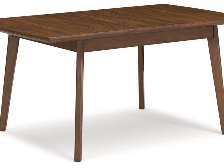 Lyncott - Brown - Rectangular Dining Room Butterfly Extension Table For Discount