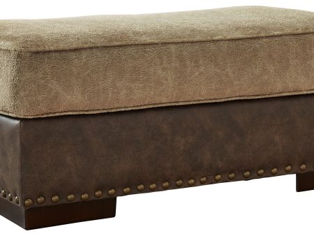 Alesbury - Chocolate - Ottoman Discount