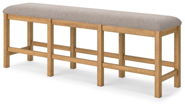 Havonplane - Brown - XL Counter Height Upholstered Dining Bench Hot on Sale