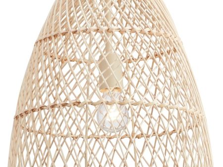 Calett - Beige - Rattan Pendant Light For Sale