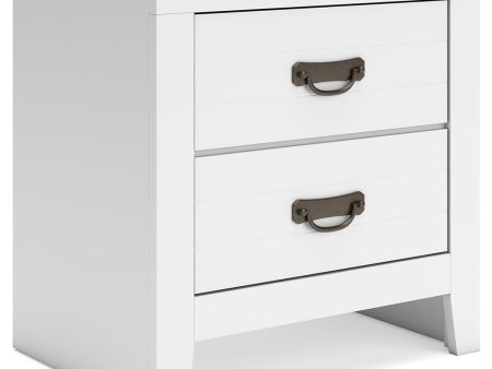 Binterglen - White - Two Drawer Night Stand on Sale