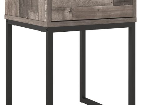 Neilsville - Black   Gray - One Drawer Night Stand Cheap