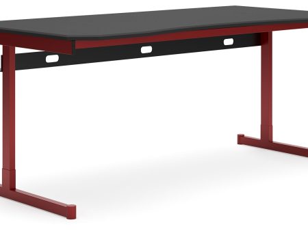 Lynxtyn - Red   Black - Home Office Desk Hot on Sale