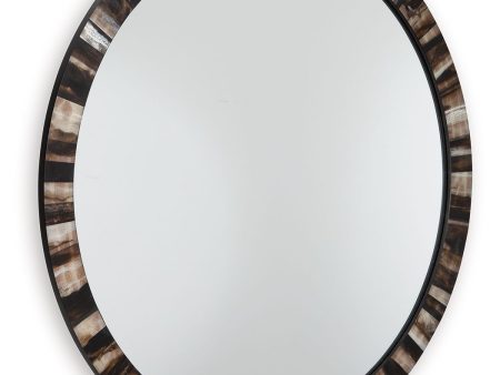 Ellford - Black   Brown   Cream - Accent Mirror For Sale