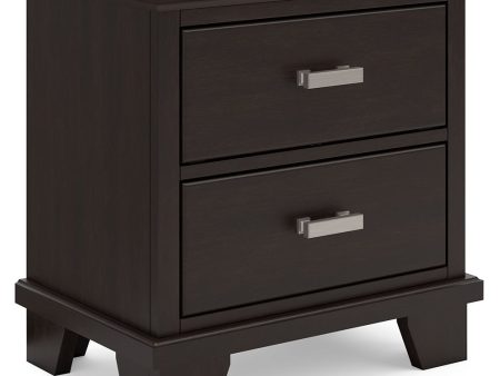 Covetown - Dark Brown - Two Drawer Night Stand Hot on Sale