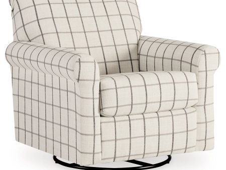 Davinca - Charcoal - Swivel Glider Accent Chair Hot on Sale