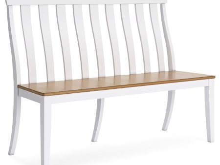 Ashbryn - White   Natural - Double Dining Chair Online