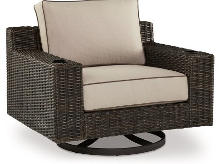 Coastline Bay - Brown - Swivel Lounge W  Cushion Online