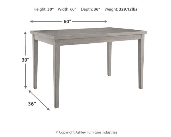 Parellen - Gray - Rectangular Dining Room Table Supply