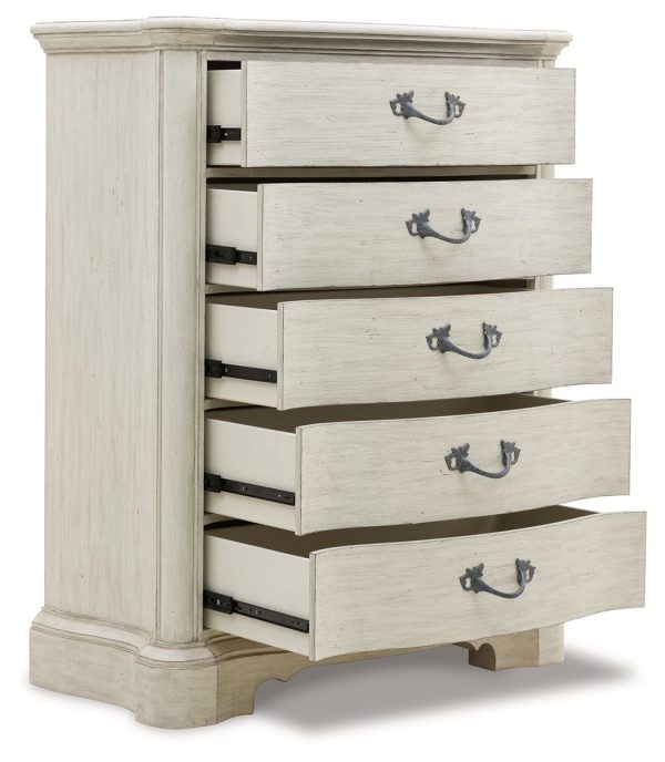 Arlendyne - Antique White - Five Drawer Chest Online Sale