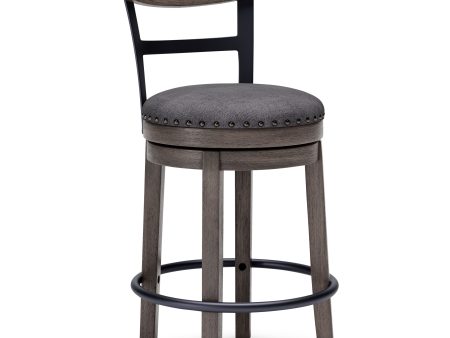 Caitbrook - Gray - UPH Swivel Barstool Online