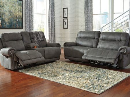 Austere - Gray - 2 Pc. - Reclining Sofa, Loveseat Online now