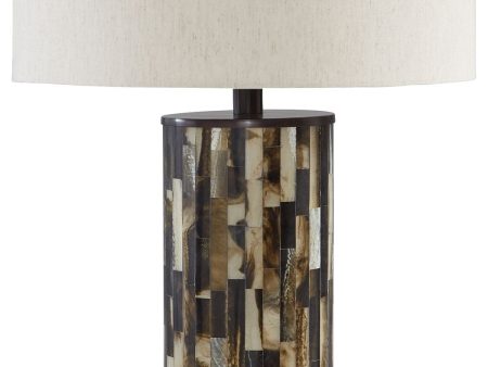 Ellford - Black   Brown   Cream - Poly Table Lamp Online Hot Sale