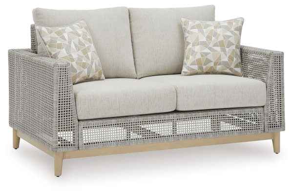 Seton Creek - Gray - Loveseat With Cushion For Discount