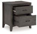 Montillan - Grayish Brown - Two Drawer Night Stand Online Hot Sale