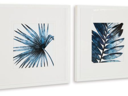 Breelen - Blue   White - Wall Art Set (Set of 2) Hot on Sale