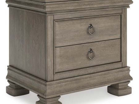 Lexorne - Gray - Three Drawer Night Stand Online