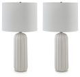 Clarkland - White - Ceramic Table Lamp (Set of 2) Online Hot Sale