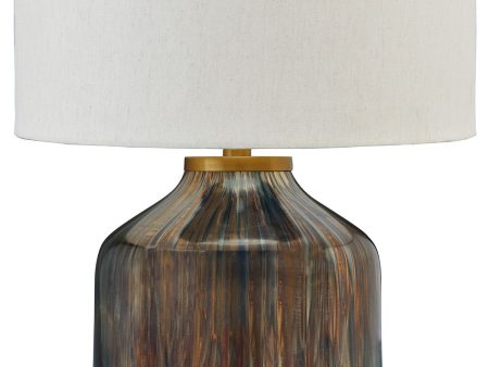 Jadstow - Black   Silver Finish - Glass Table Lamp Hot on Sale