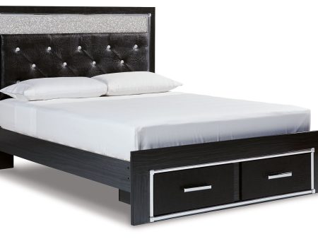 Kaydell - Upholstered Panel Storage Platform Bed For Discount