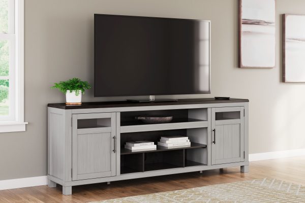 Darborn - Gray   Brown - XL TV Stand W Fireplace Option Hot on Sale