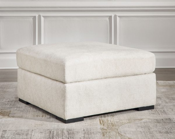 Chessington - Ivory - Oversized Accent Ottoman Cheap