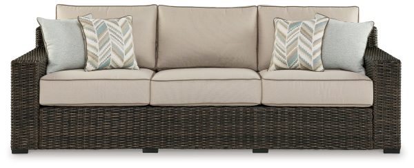 Coastline Bay - Brown - Sofa With Cushion Online Hot Sale