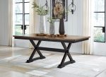 Wildenauer - Brown   Black - Rectangular Dining Extension Table For Sale