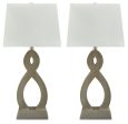 Donancy - Champagne - Poly Table Lamp (Set of 2) Hot on Sale