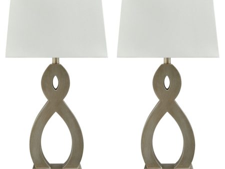 Donancy - Champagne - Poly Table Lamp (Set of 2) Hot on Sale