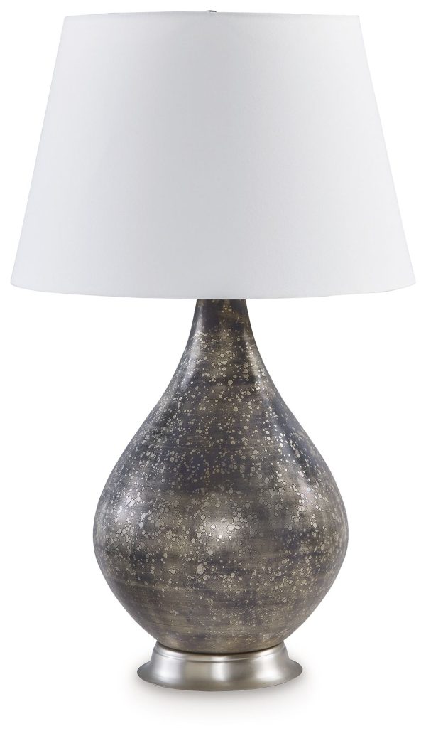 Bluacy - Antique Gray - Glass Table Lamp Online Sale