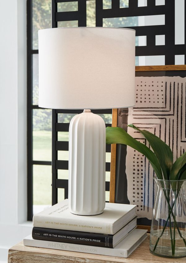 Clarkland - White - Ceramic Table Lamp (Set of 2) Online Hot Sale