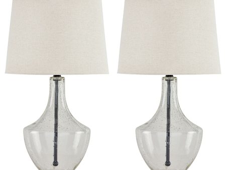 Gregsby - Clear   Black - Glass Table Lamp (Set of 2) Online Hot Sale