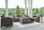 Oasis Court - Gray - Sofa, Chairs, Table Set (Set of 4) Online