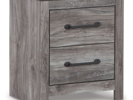 Bronyan - Dark Gray - Two Drawer Night Stand Sale