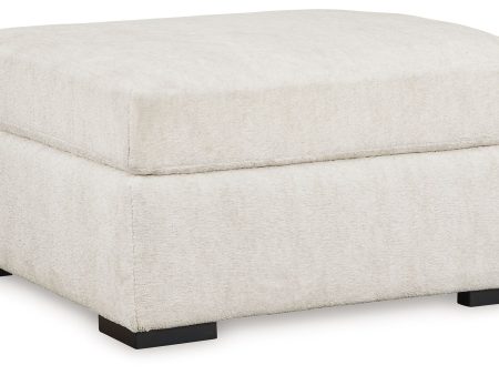 Chessington - Ivory - Oversized Accent Ottoman Cheap