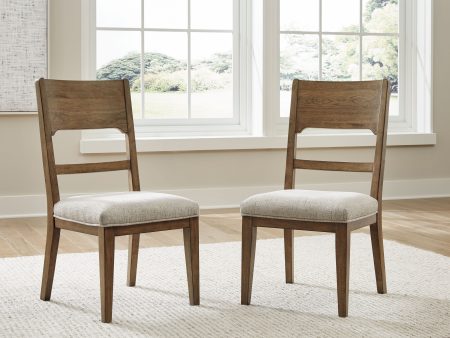 Cabalynn - Oatmeal   Light Brown - Dining Uph Side Chair (Set of 2) Online