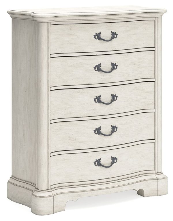 Arlendyne - Antique White - Five Drawer Chest Online Sale