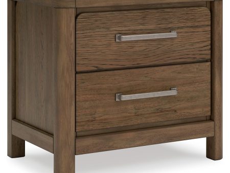 Cabalynn - Light Brown - Two Drawer Night Stand on Sale