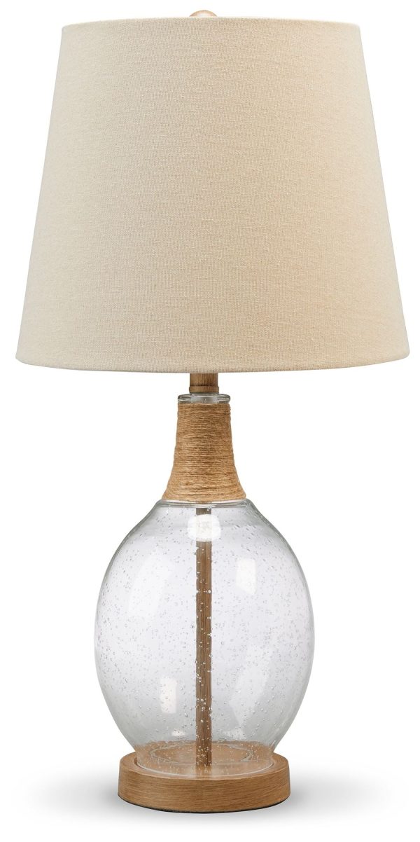 Clayleigh - Clear   Brown - Glass Table Lamp (Set of 2) Online