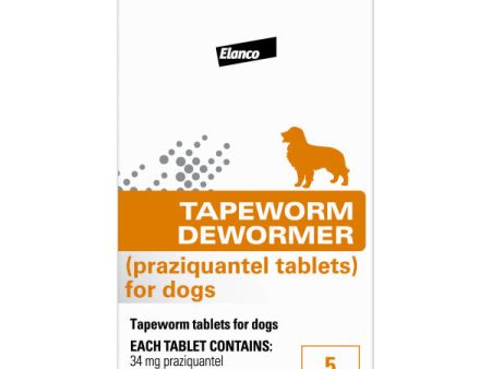 Elanco Tapeworm Dewormer (praziquantel tablets) for Dogs Discount