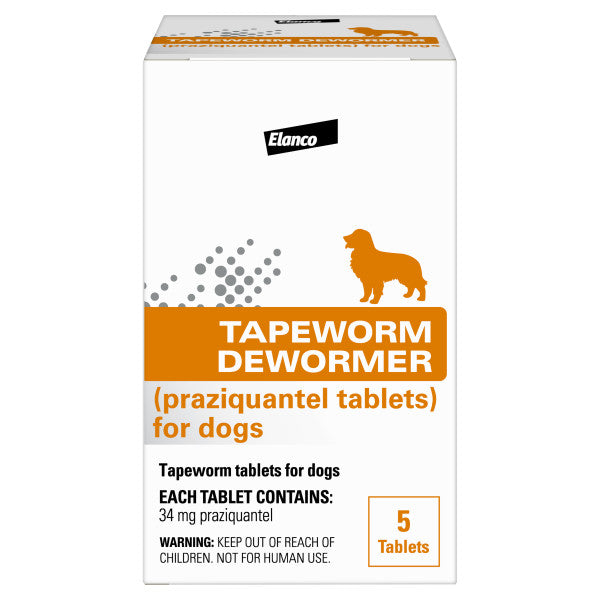 Elanco Tapeworm Dewormer (praziquantel tablets) for Dogs Discount