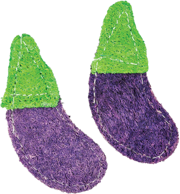 A & E Cage Loofah Eggplants Small Animal Toy Hot on Sale