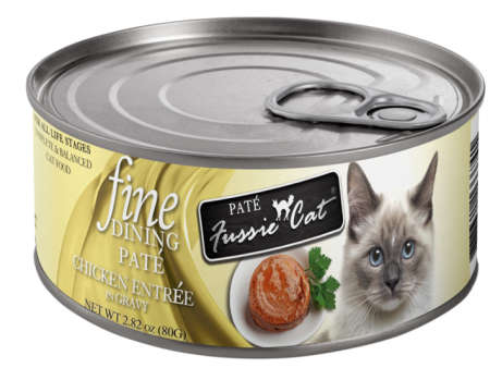 Fussie Cat Fine Dining - Pate - Chicken Entree in Gravy Canned Cat Food For Discount